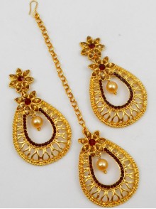 Earring Maang Tikka Set